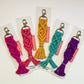 Macrame Knotted Keychain - Brights