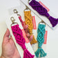 Macrame Knotted Keychain - Brights