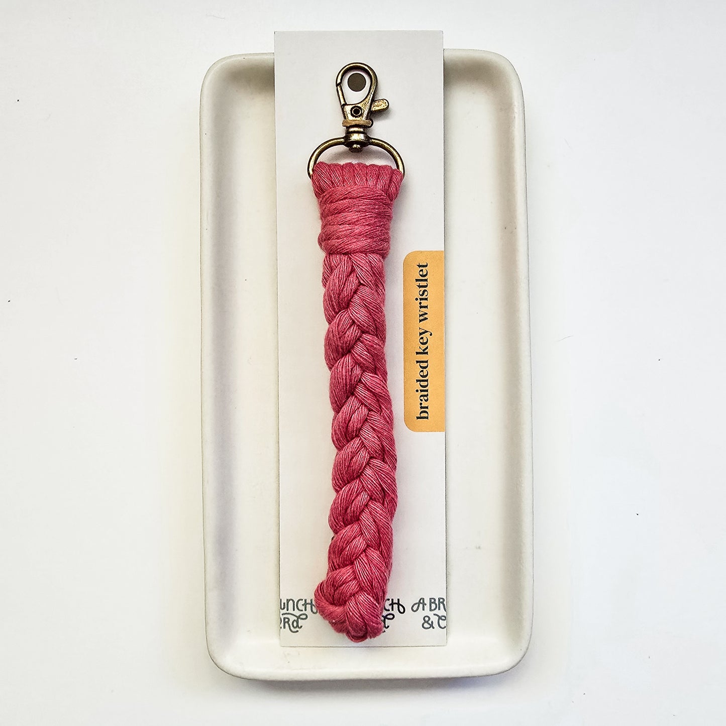 Macrame Braided Key Wristlet - Brights