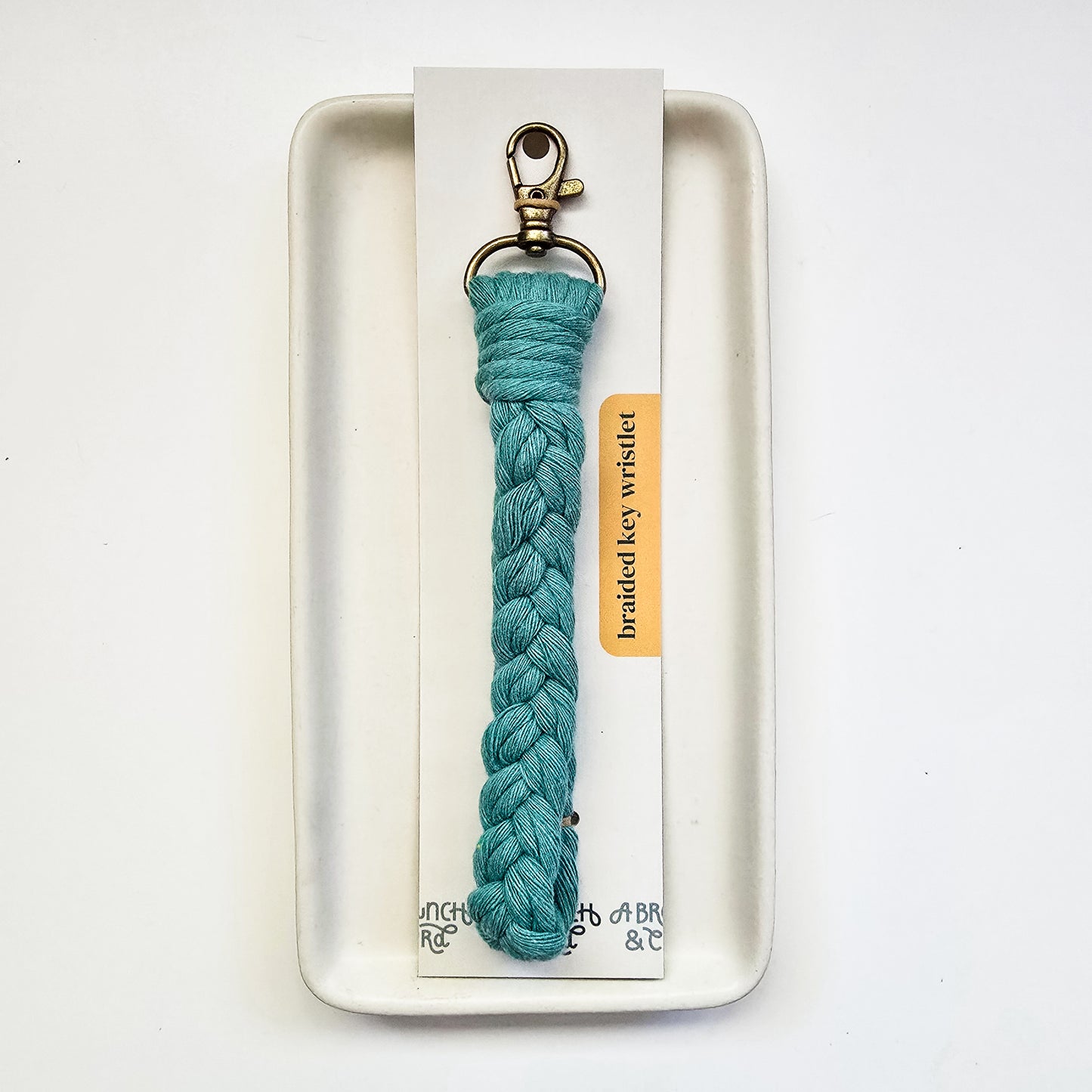 Macrame Braided Key Wristlet - Brights