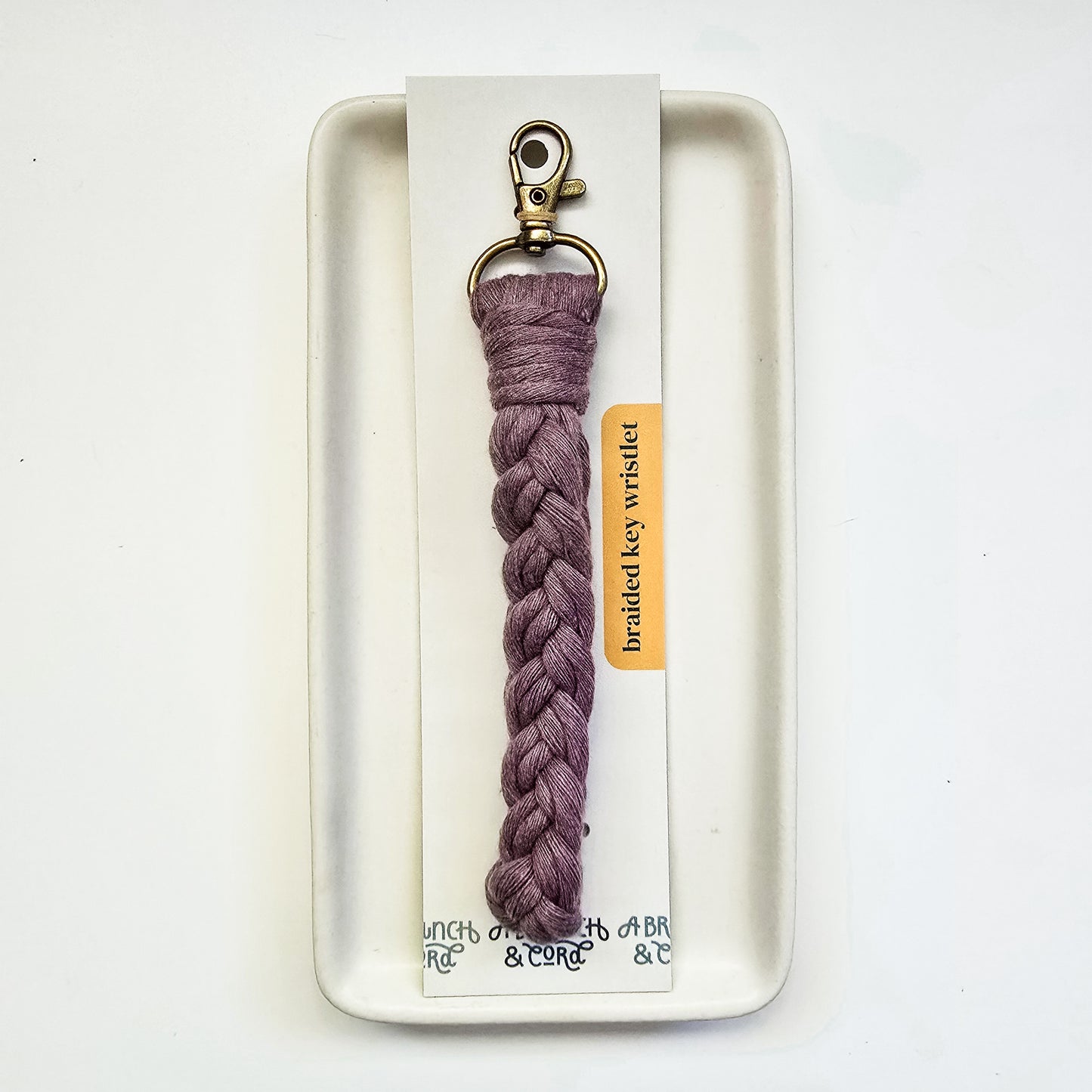 Macrame Braided Key Wristlet - Neutrals